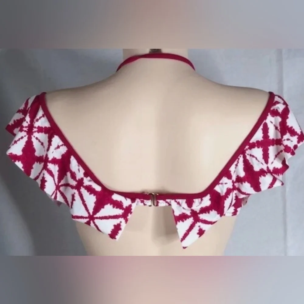 Raisins Dark Red and White Bikini Set NEW with Tags - Picture 6 of 11